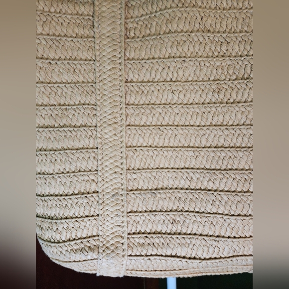 Draper James Natural Straw Tote with scarf - Picture 4 of 7